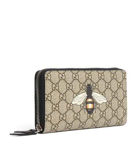 gucci bee zip around wallet|gucci bumblebee wallet.